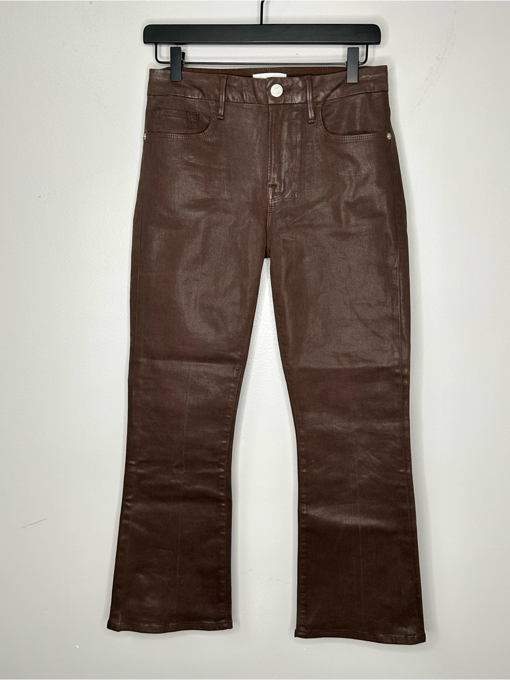 Frame Le Crop Mini Boot Pants in Dark Chocolate Size 27